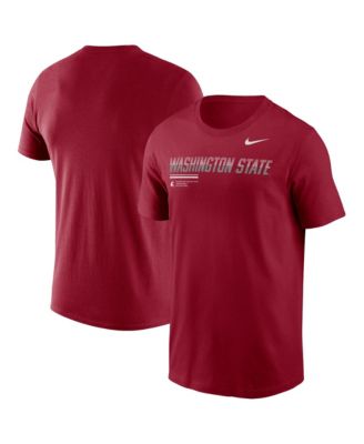 Men's Crimson Washington State Cougars 2026 Sideline Wordmark Legend Dri-FIT T-Shirt