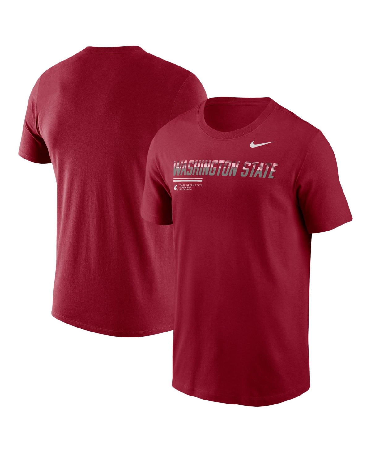 Nike Men's Crimson Washington State Cougars 2026 Sideline Wordmark Legend Dri-fit T-Shirt