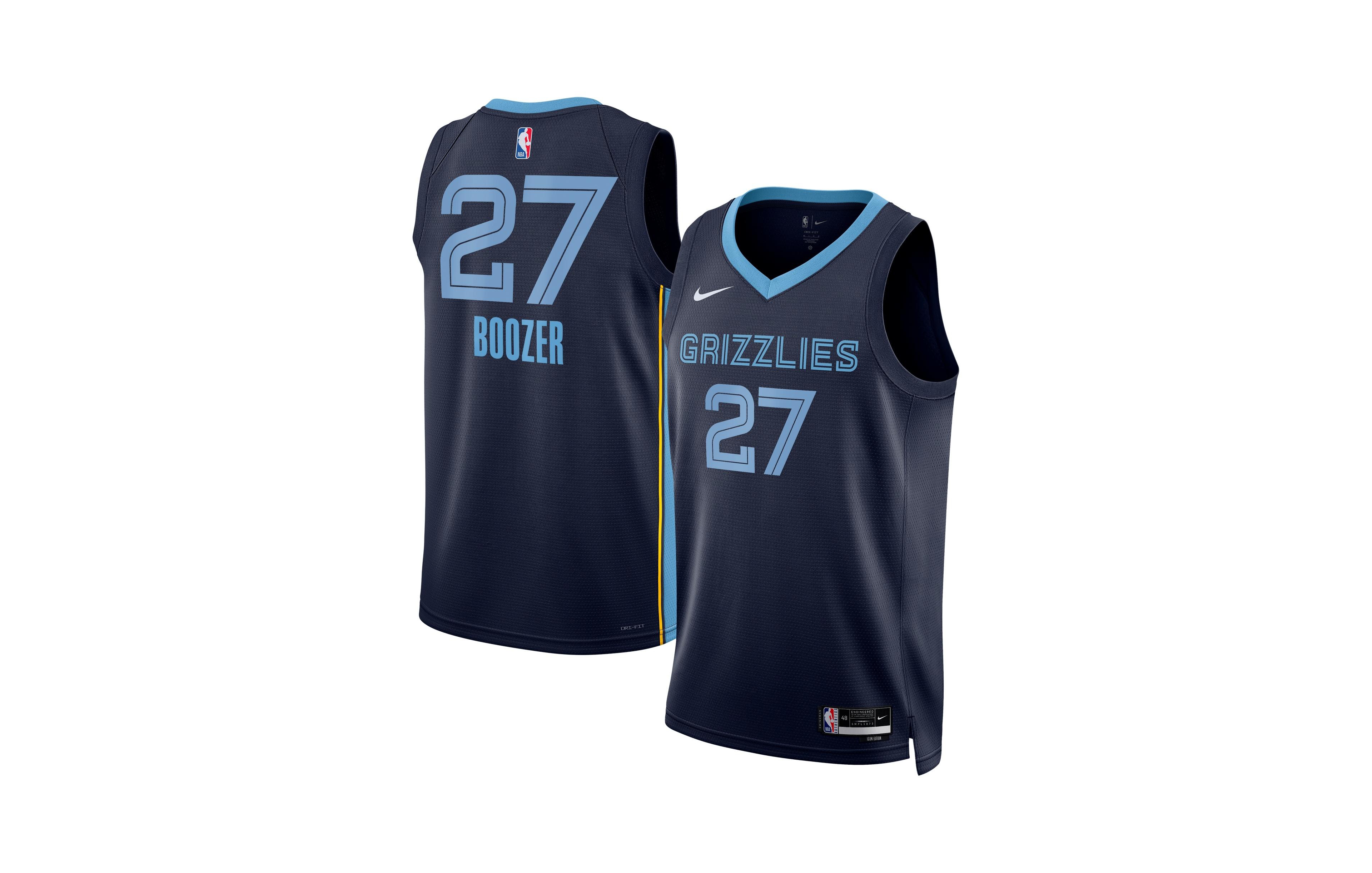 Nike Men's and Women's Cameron Boozer Navy Memphis Grizzlies 2026 Nba Draft Swingman Jersey - Icon Edition