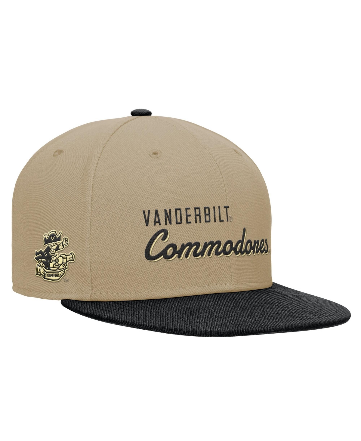 Nike Men's Beige/Black Vanderbilt Commodores Pro Dri-fit Snapback Hat