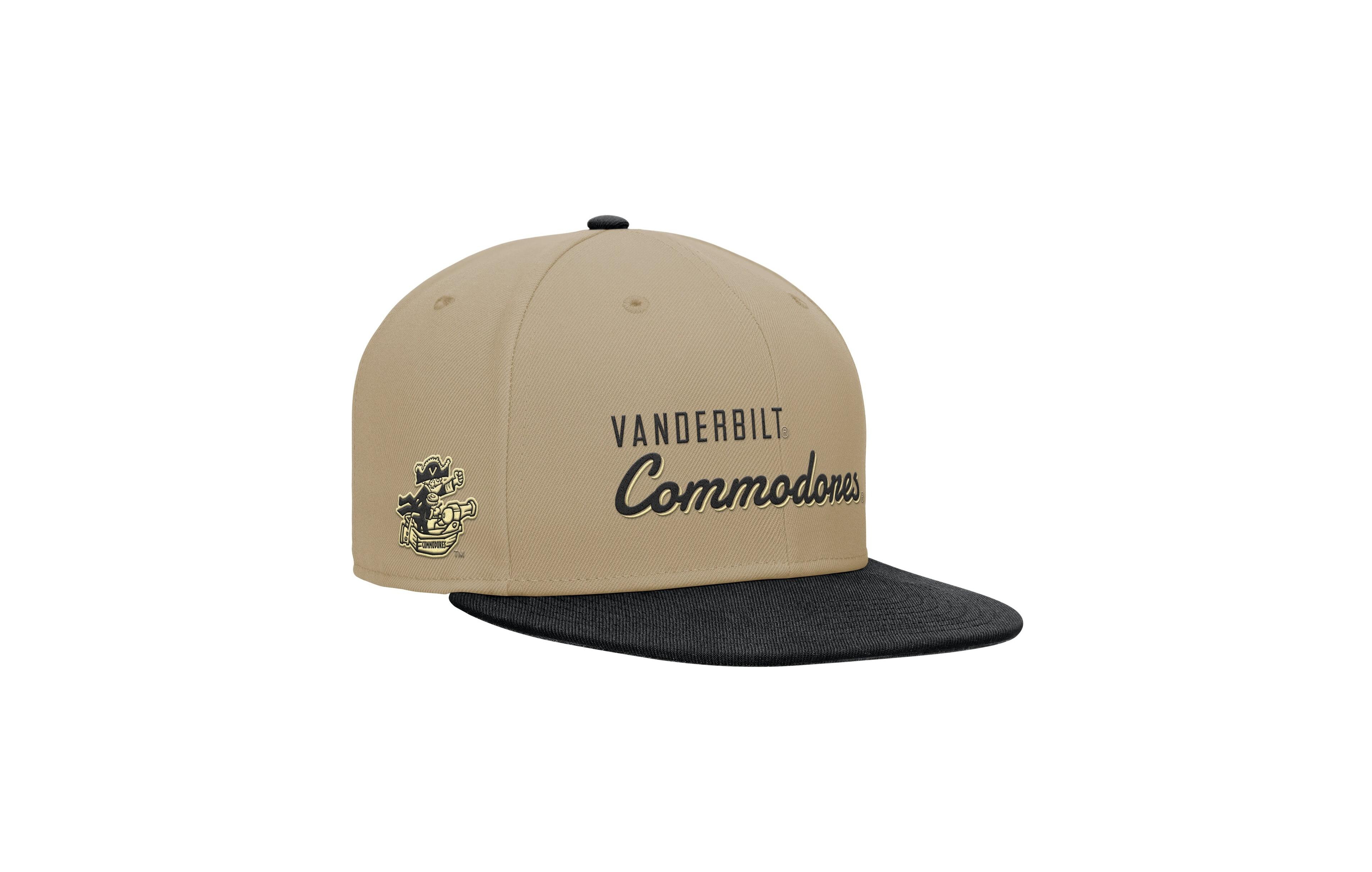 Nike Men's Beige/Black Vanderbilt Commodores Pro Dri-fit Snapback Hat