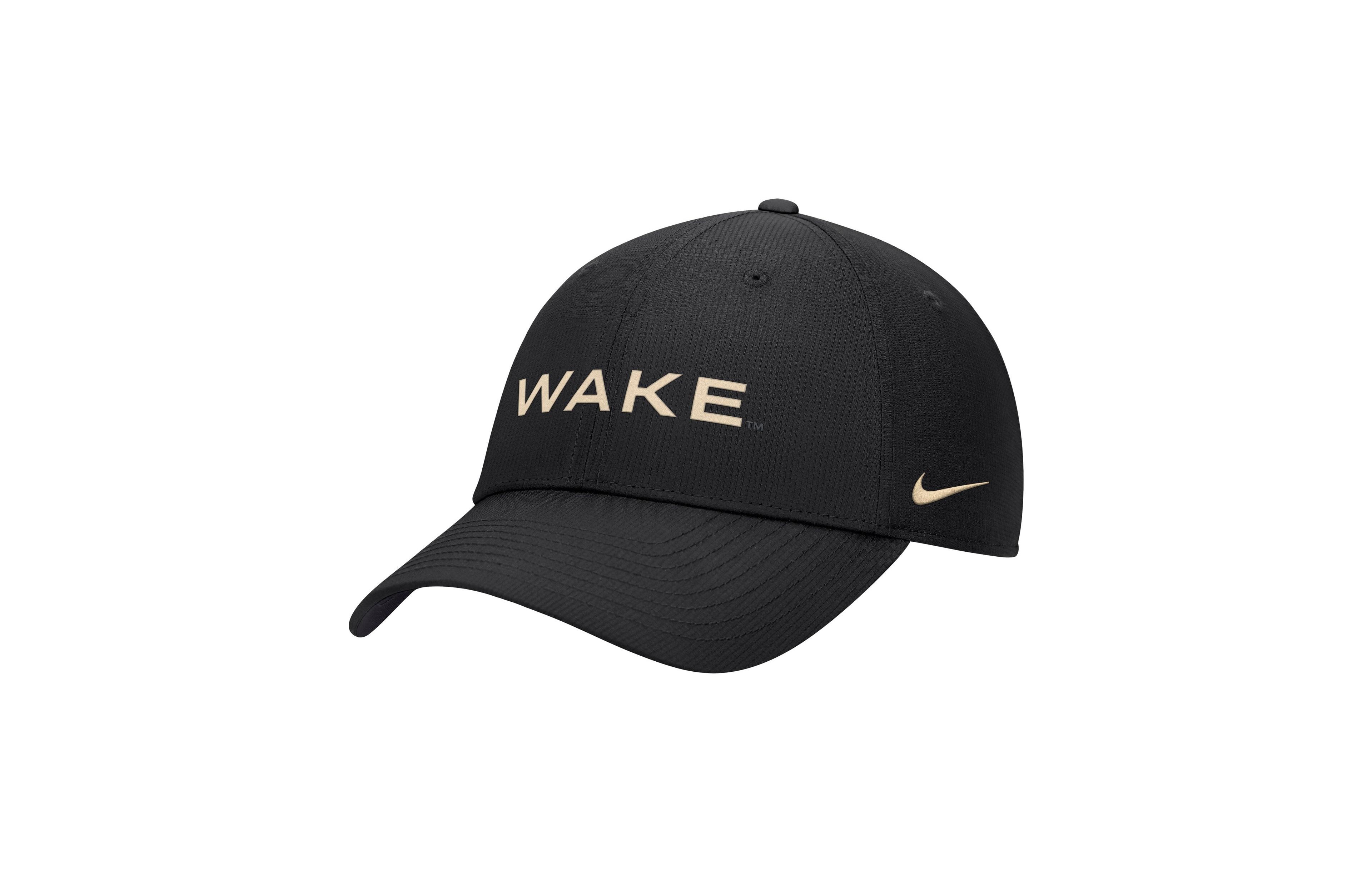 Nike Men's Black Wake Forest Demon Deacons 2026 Sideline Ripstop Dri-fit Adjustable Hat