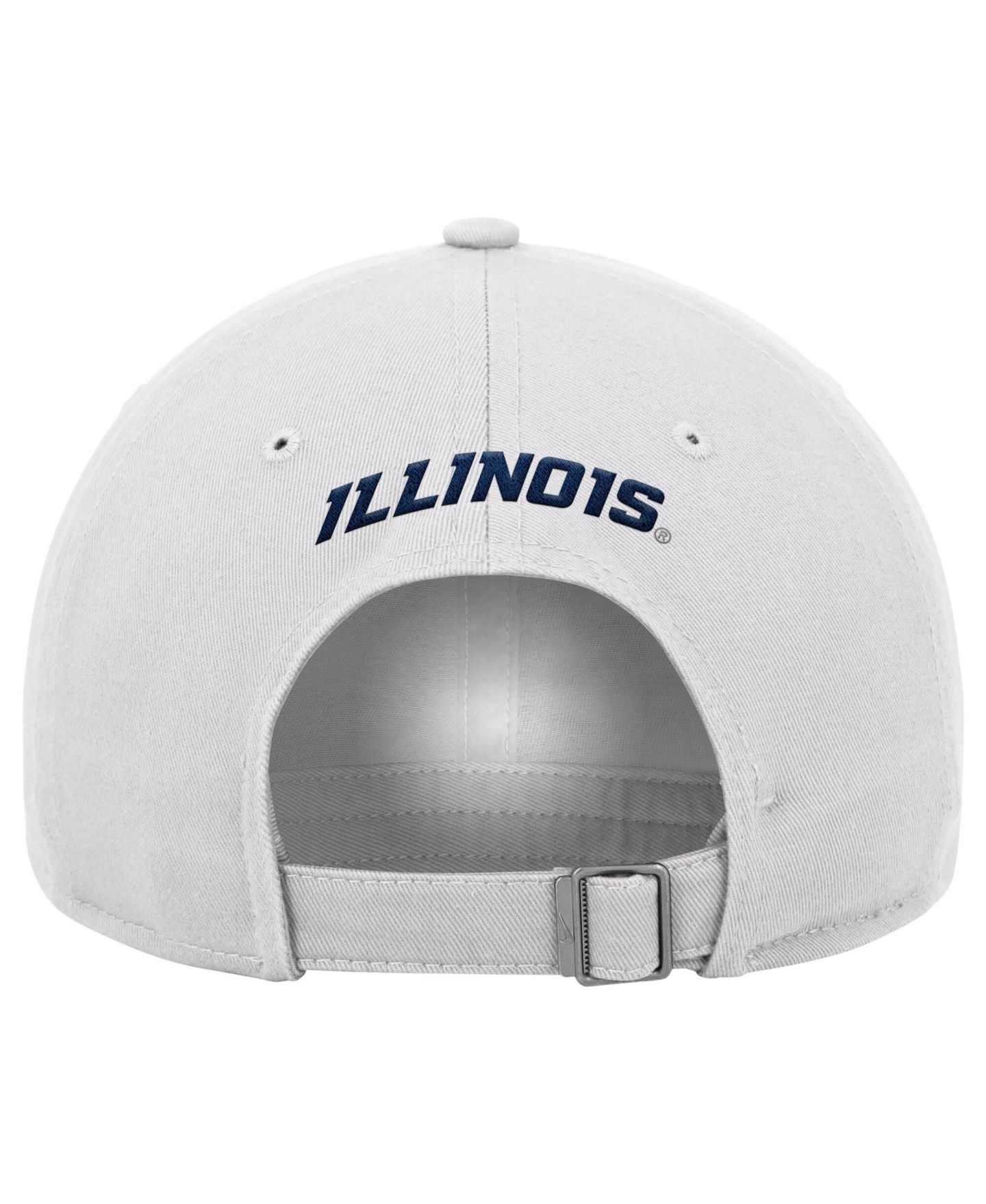 Мужская кепка Nike White Illinois Fighting Illini 2026 On-Field Club Adjustable Hat — фото 2