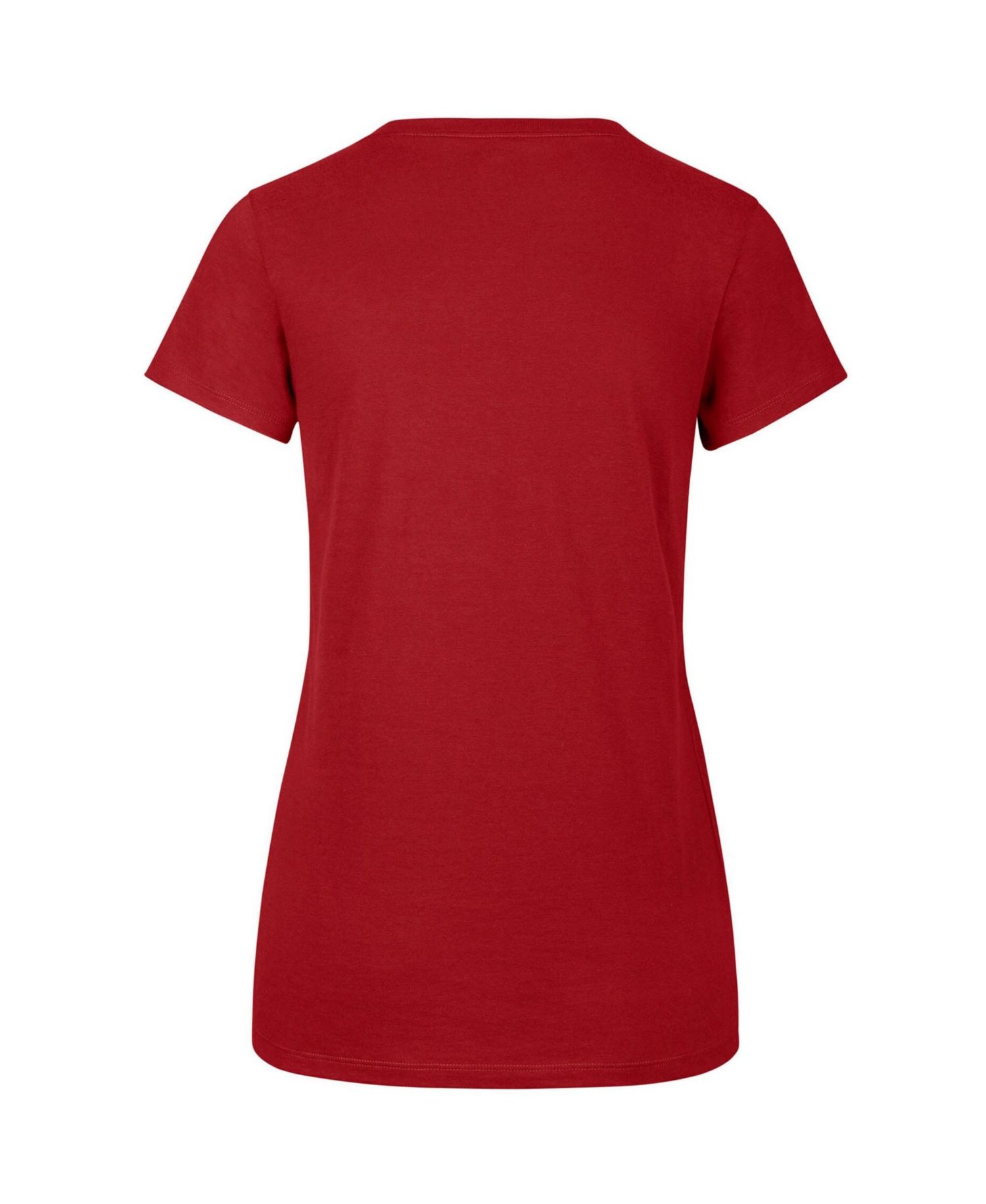 Women's '47 Red Atlanta Dream Logo Lockup V-Neck Plus Size T-Shirt