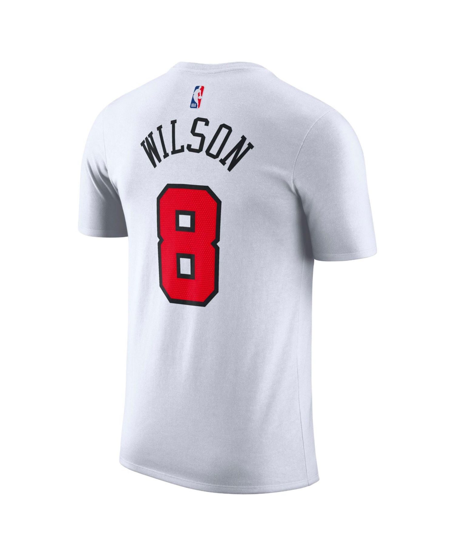 Men's and Women's Caleb Wilson Red Chicago Bulls Icon Edition Name & Number T-Shirt