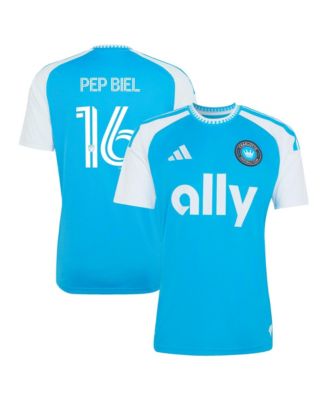 Men's Pep Biel Blue Charlotte FC 2026 Carolina Kit: Crowns Up Replica Jersey