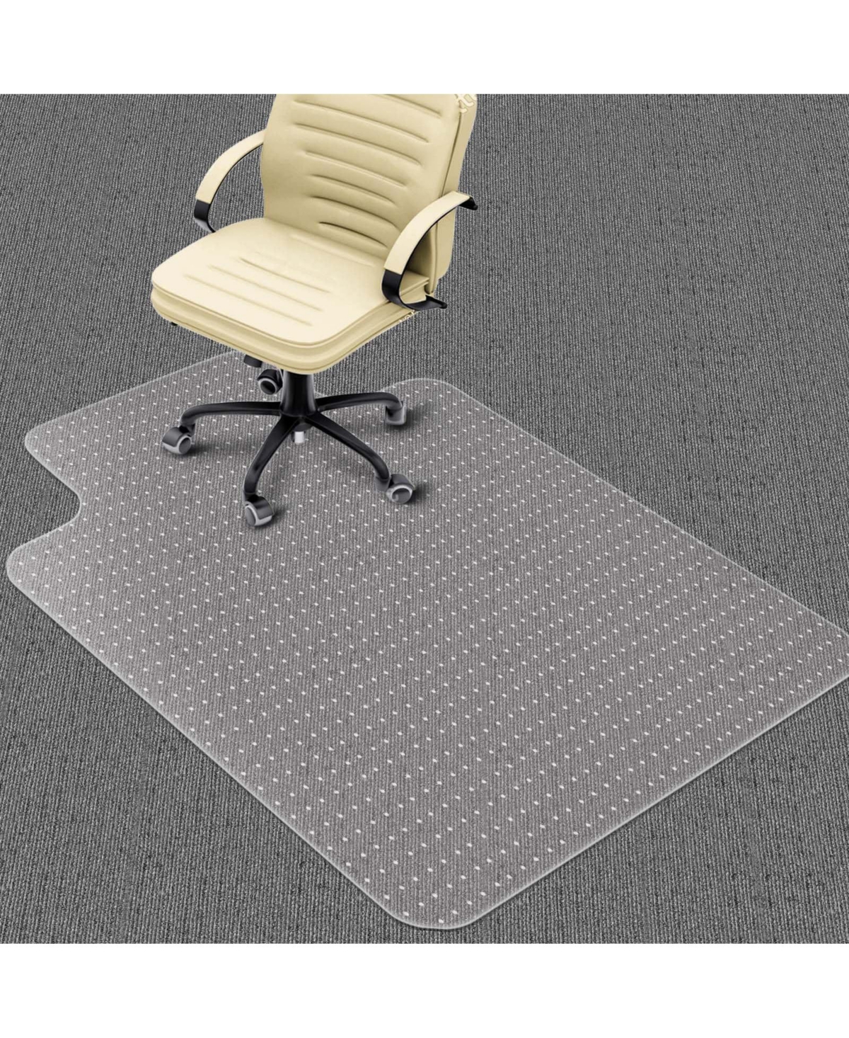 Danrong Heavy Duty Carpet Chair Mat Slip Resistant Easy Glide Floor Protector