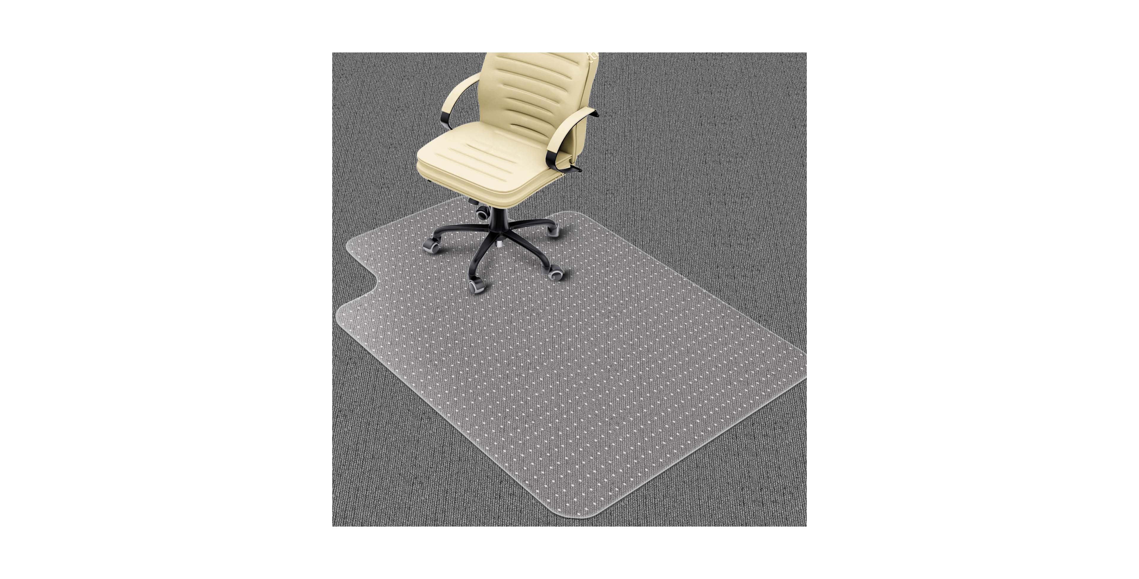 Danrong Heavy Duty Carpet Chair Mat Slip Resistant Easy Glide Floor Protector