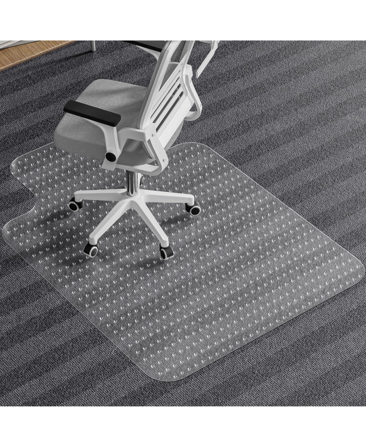 Danrong Low Pile Carpet Office Chair Mat Non Slip Scratch Resistant Easy Glide - Default