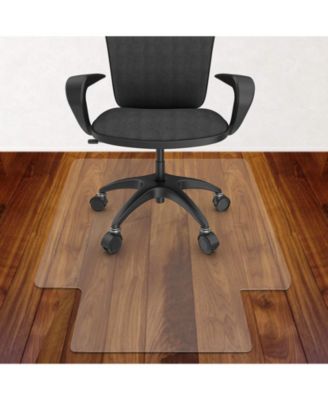 Transparent PVC Office Chair Mat For Low Pile Carpets Easy Glide Protector