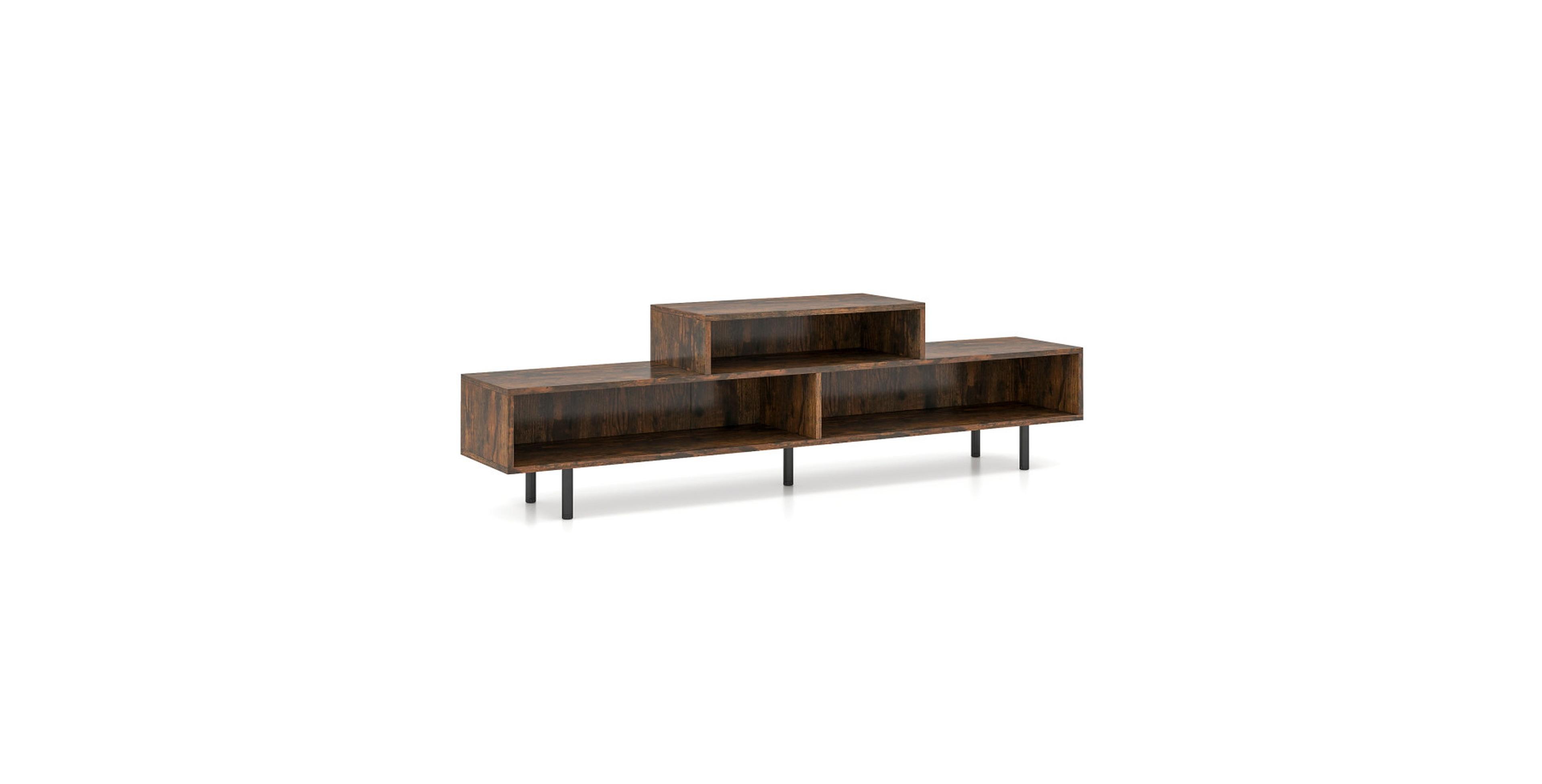 Gouun 63 Inch 3-Cubby Tv Stand for TVs up to 70 Inches