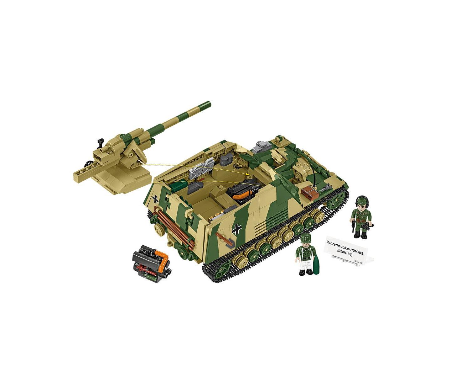 Детский конструктор COBI Historical Collection Wwii Panzerhaubitze Hummel 1,118-Piece Building Set, Ages 10+ — фото 4
