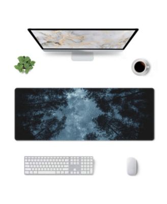 Extended Large Gaming Mouse Pad Non Slip Rubber Base Stitched Edge Desk Mat