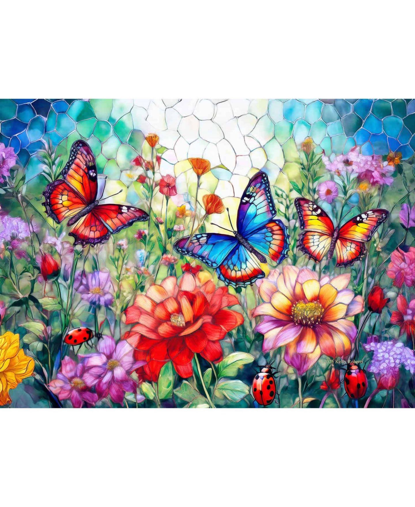 Детский пазл SunsOut Butterfly Frolic 500 Piece Jigsaw Puzzle, Ages 15+ — фото 3