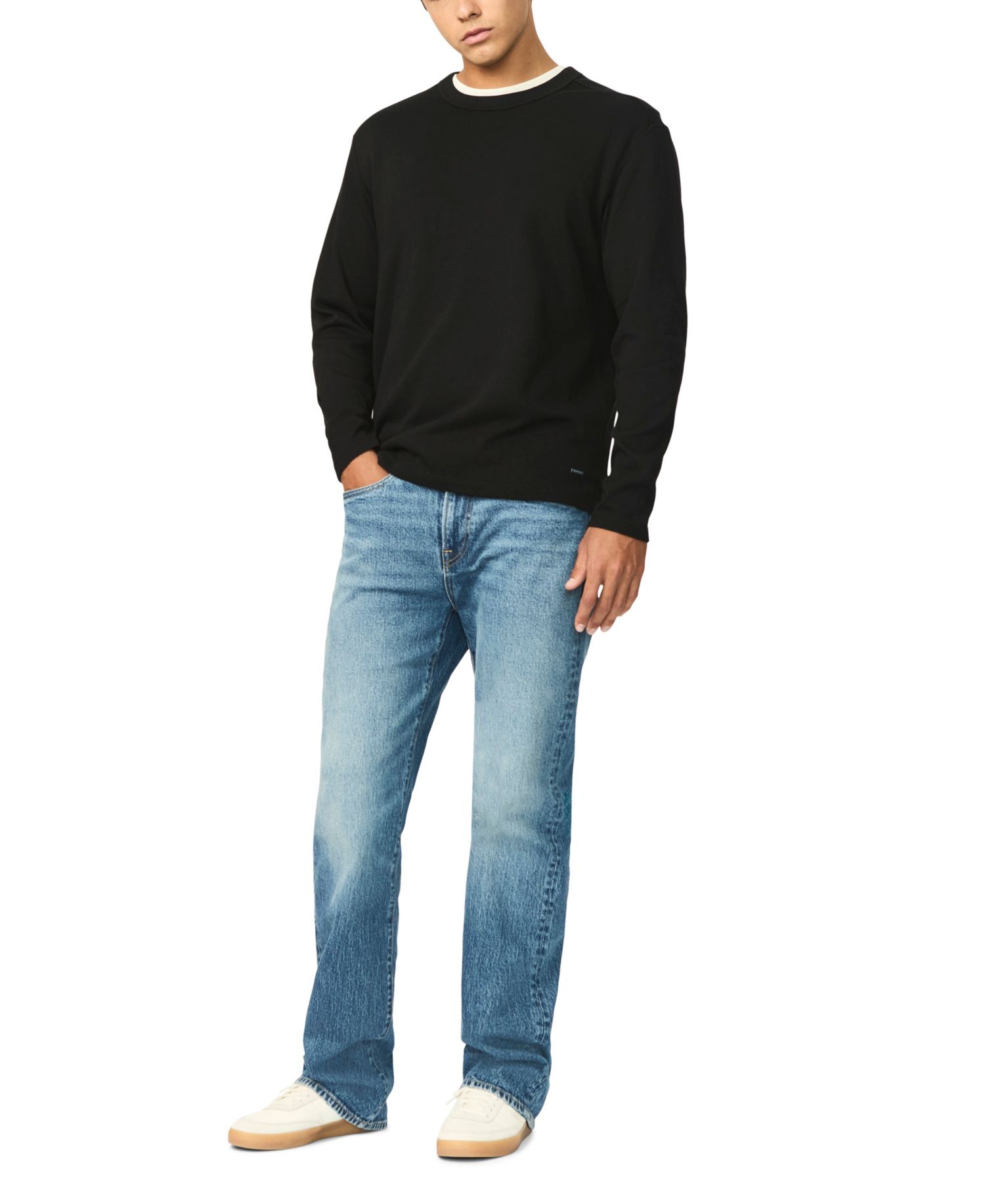 Men's Kitchell Long-Sleeve Crewneck Heavyweight Cotton T-Shirt