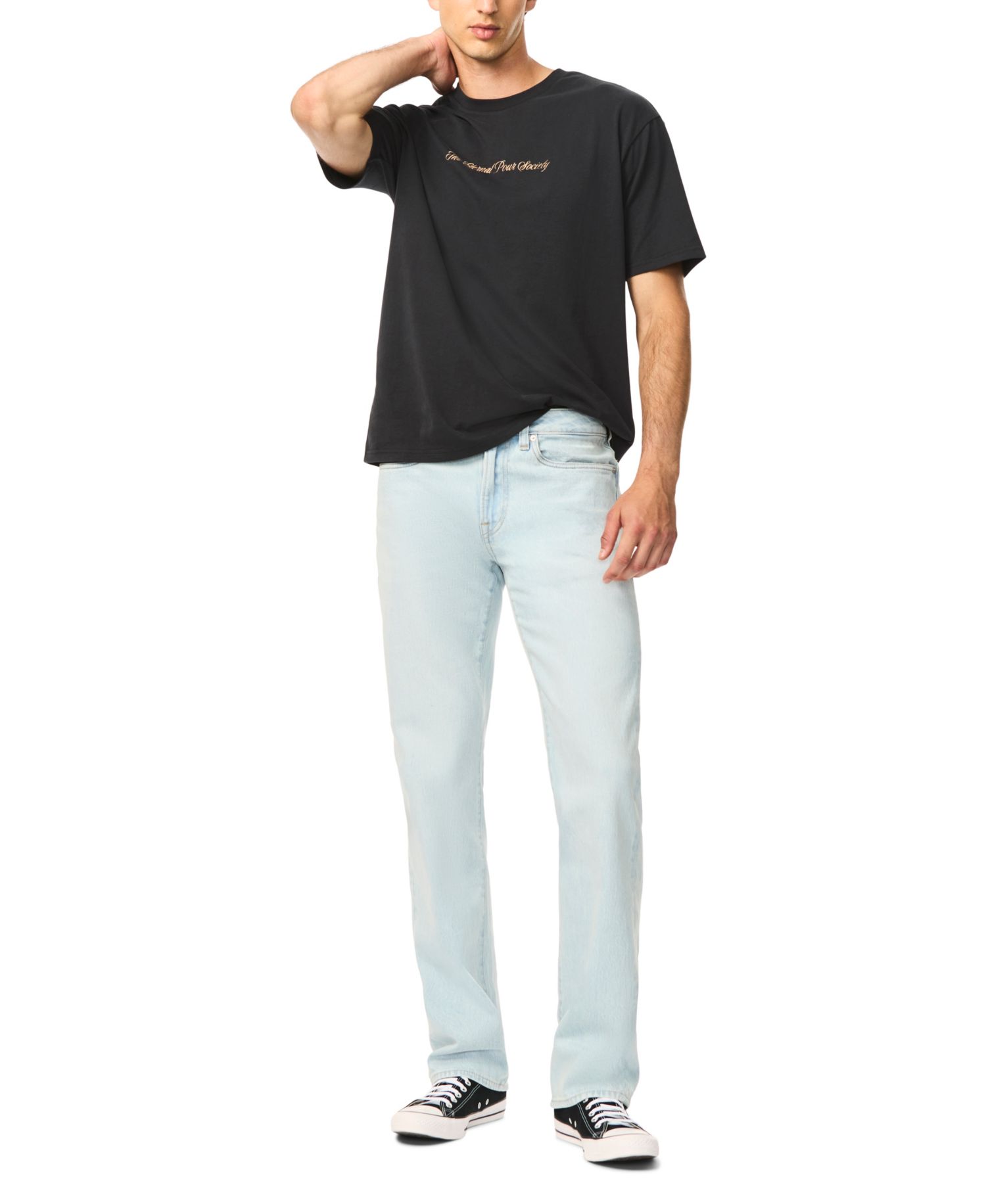 Men's Relaxed Straight Driven Light Rinse Denim Jeans