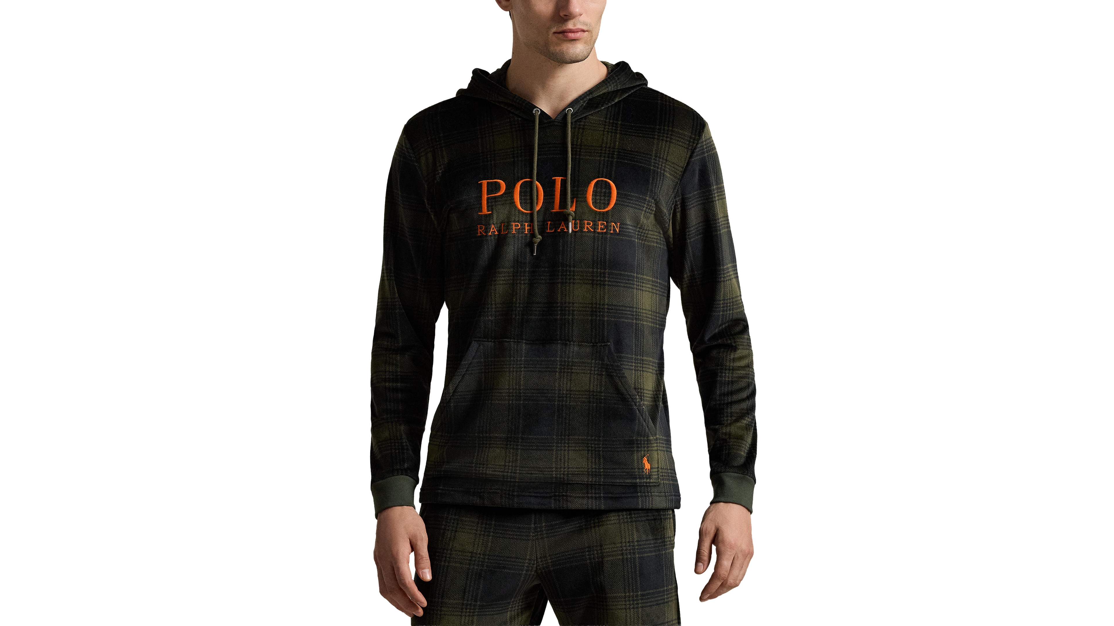 Polo Ralph Lauren Men's Velour Long-Sleeve Hooded Pajama Hoodie