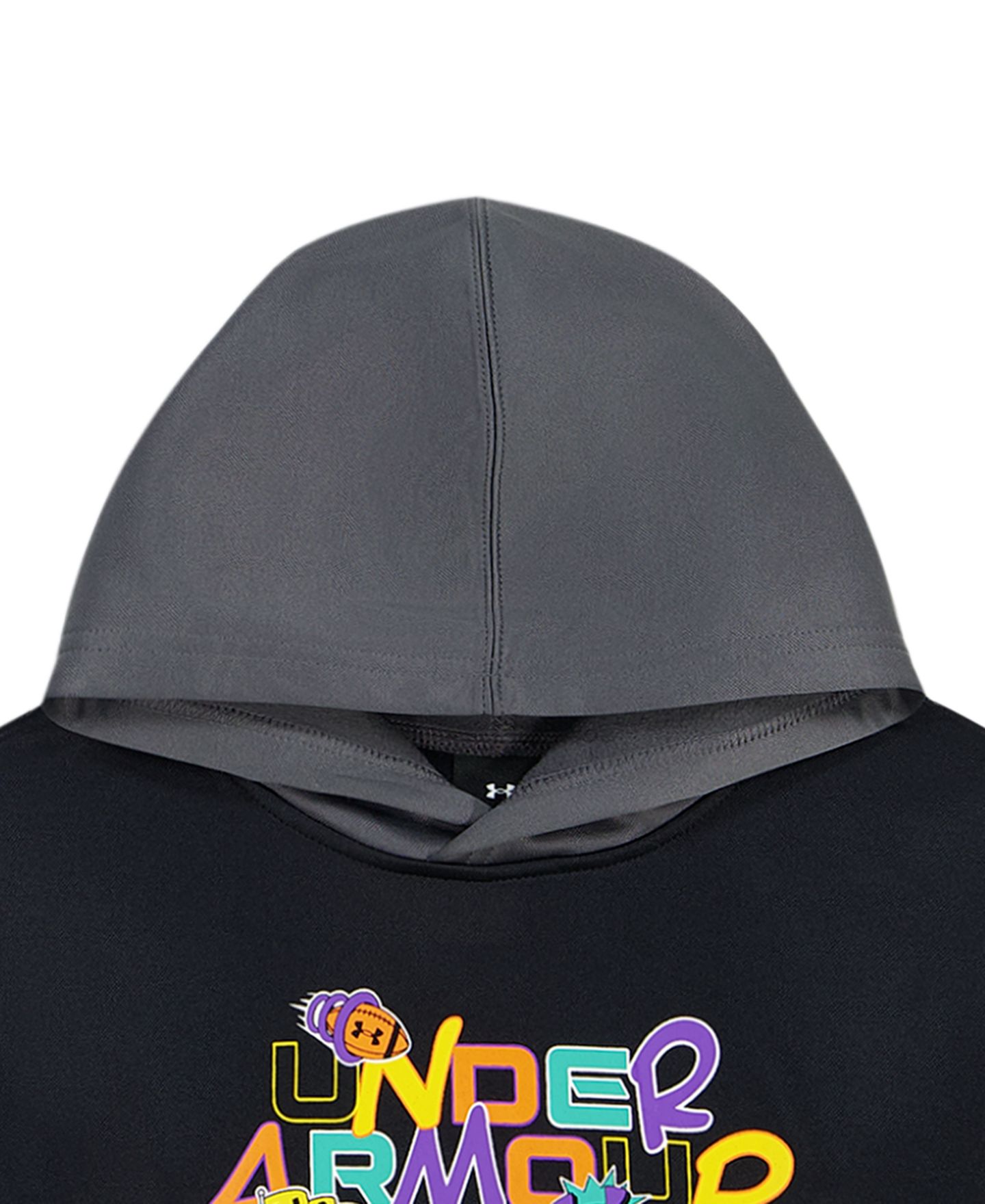 Комплект Under Armour Retro Hooded Hoodie and Joggers, 2-Piece Set для мальчиков, цвет: Чёрный — фото 3