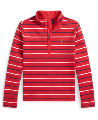 Boys' 8-20 Interlock Quarter-Zip Top