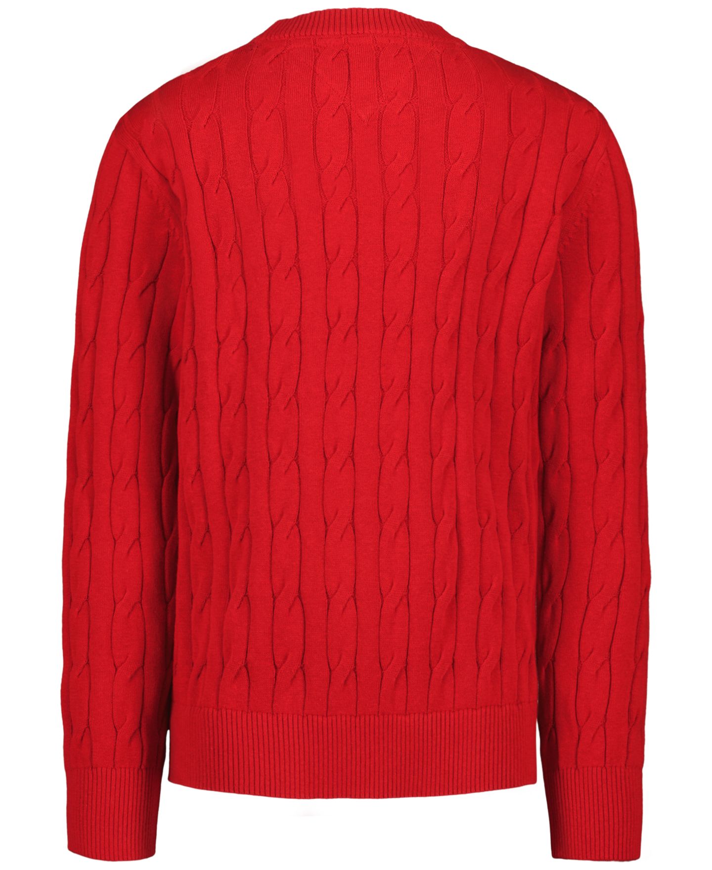 Свитер Tommy Hilfiger Cable Knit Crewneck Sweater для мальчиков, цвет: Алый шалфейный — фото 2