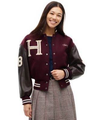 Women's Wool-Blend Varsity Jacket