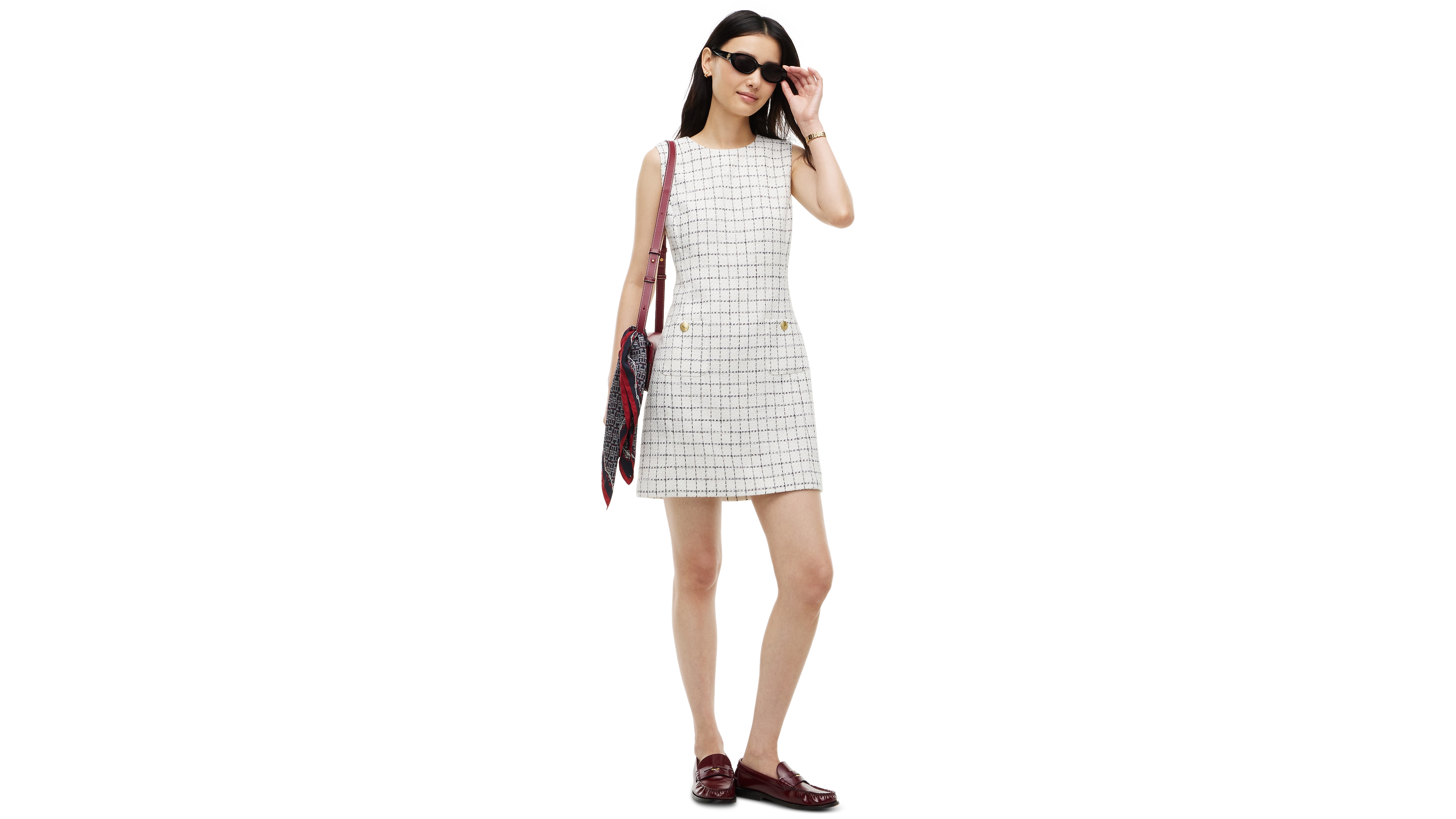Tommy Hilfiger Women's Festive Boucle Mini Dress
