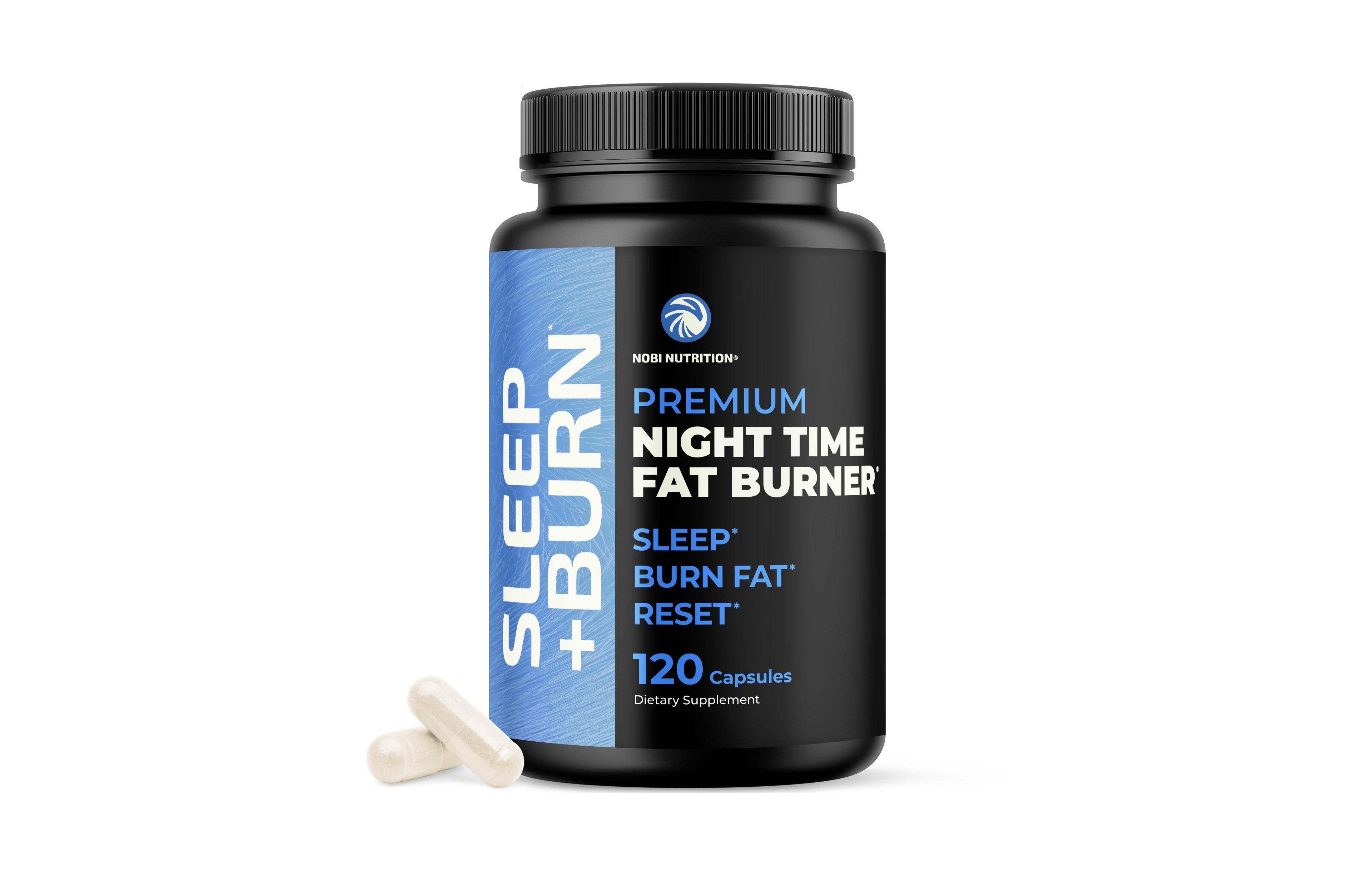 Nobi Nutrition Night Time Supplement with Melatonin Coffee Bean, Kidney Bean, L-Theanine, Lemon Balm and Passion Flower 120 Capsules