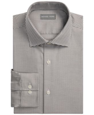 Men's Passport Ultra Stretch Gingham Check Spread-Collar Dress Shirt