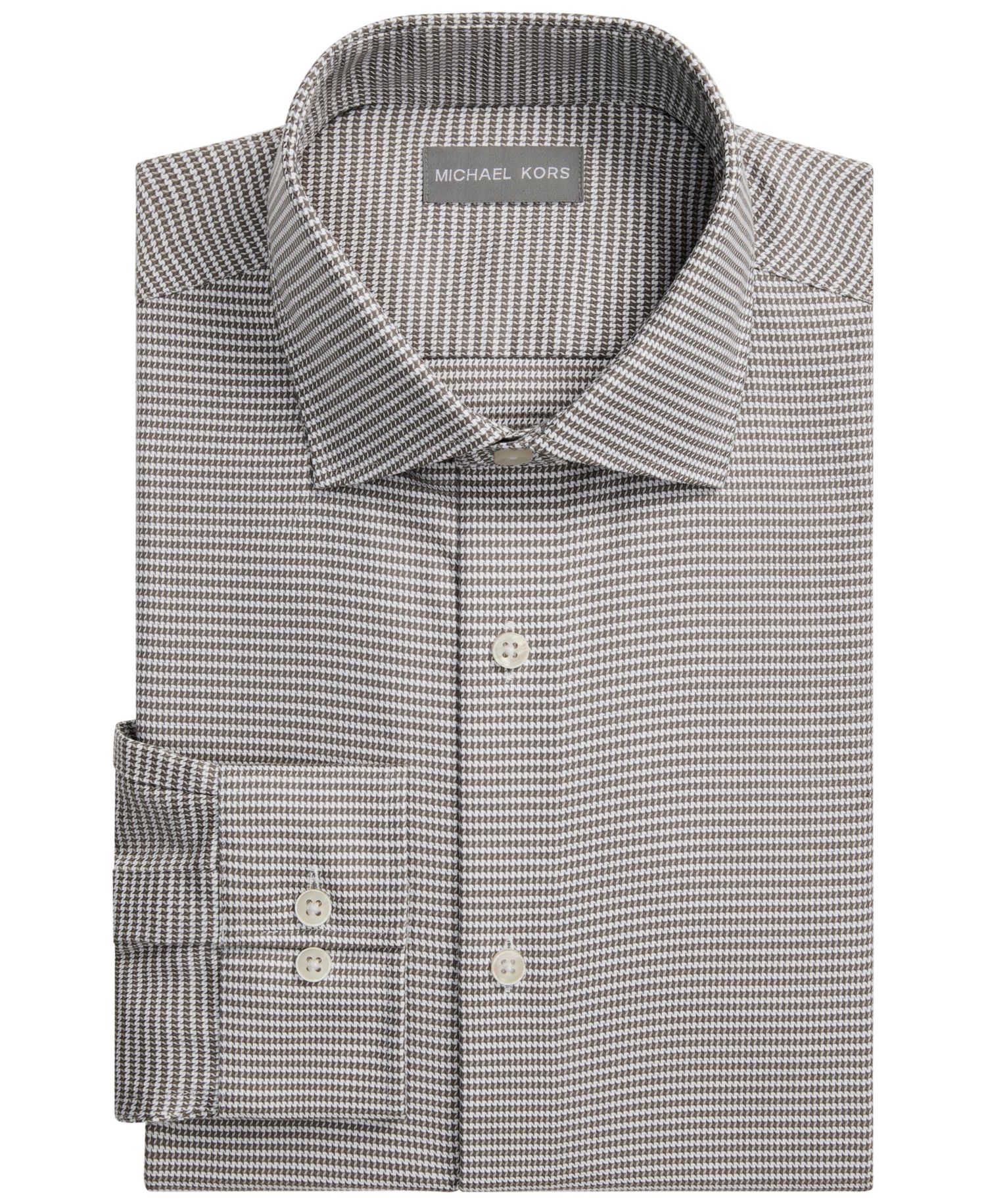 Men's Passport Ultra Stretch Gingham Check Spread-Collar Dress Shirt