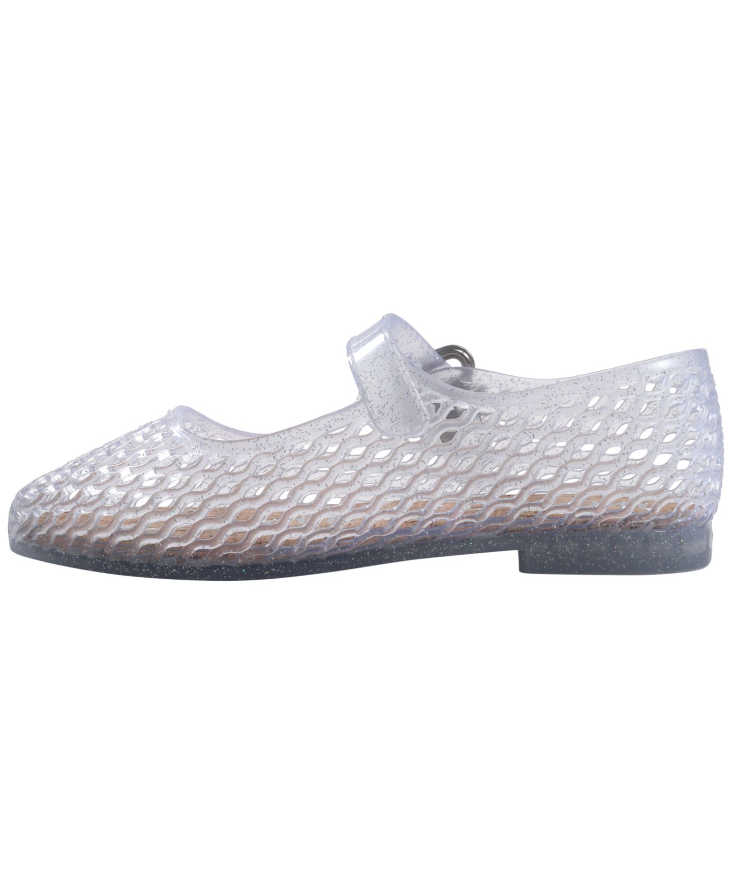 Балетки Sam Edelman Quinn Jelly Glitter Flats для девочек, цвет: Прозрачный — фото 6