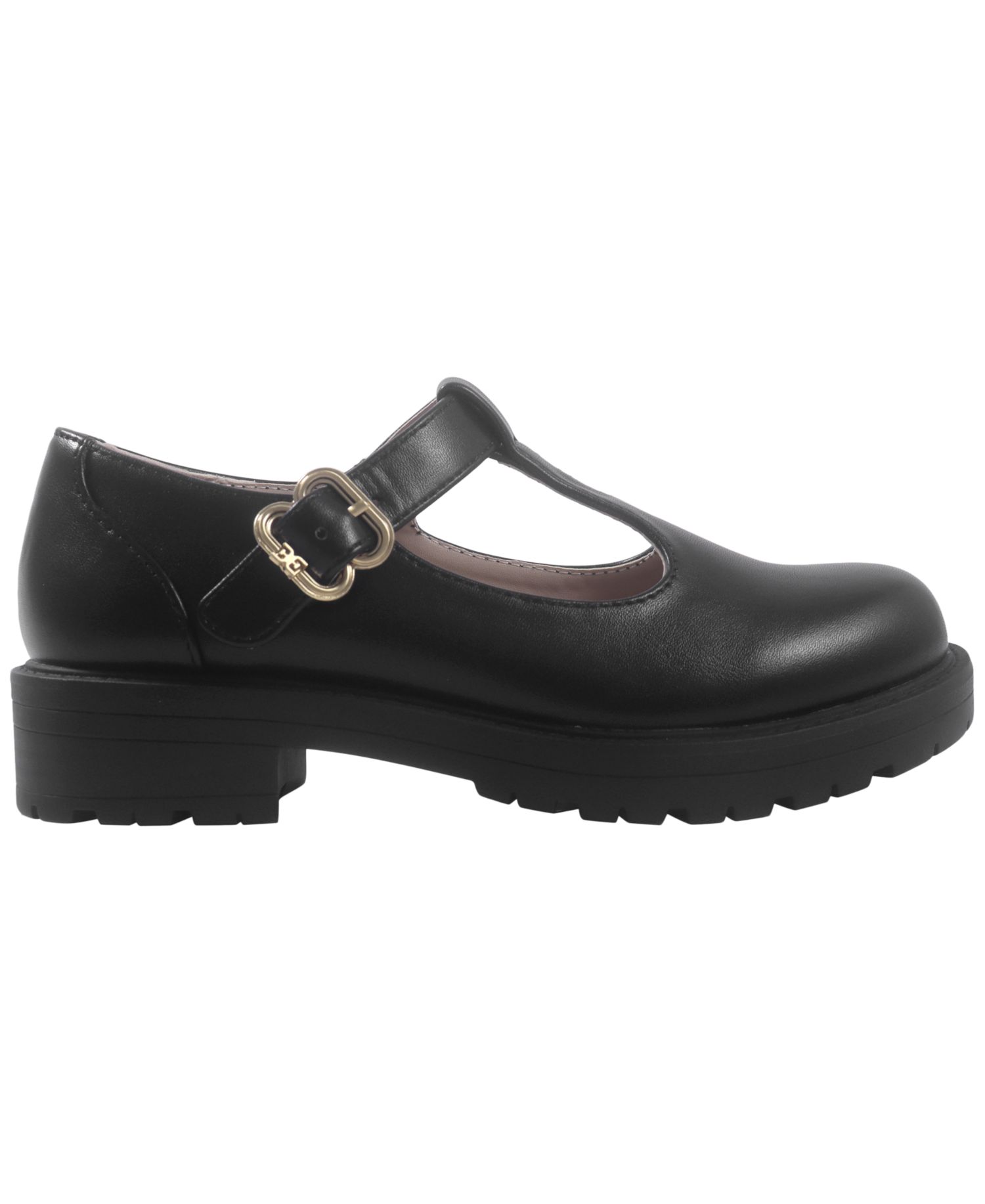 Girls' Taelor Round-Toe T-Strap Flats