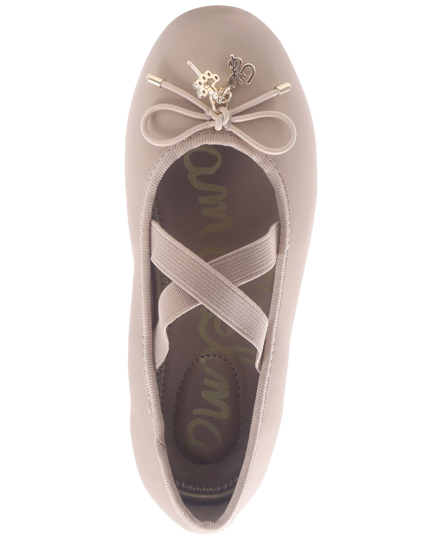 Балетки Sam Edelman Felicia Bow-Detail Flats для девочек, цвет: Бежевый — фото 4