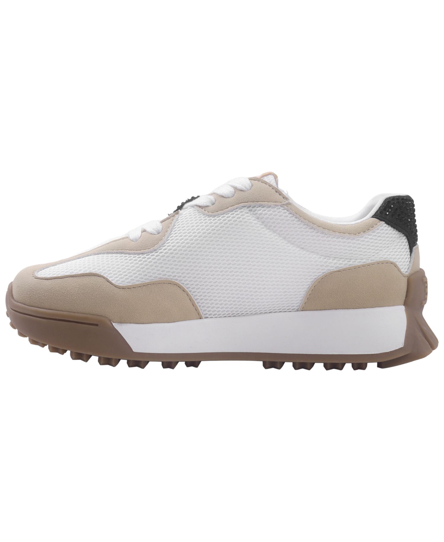 Boys' and Girls' Lenny Stones Rhinestone-Embellished Mesh Low-Top Sneakers