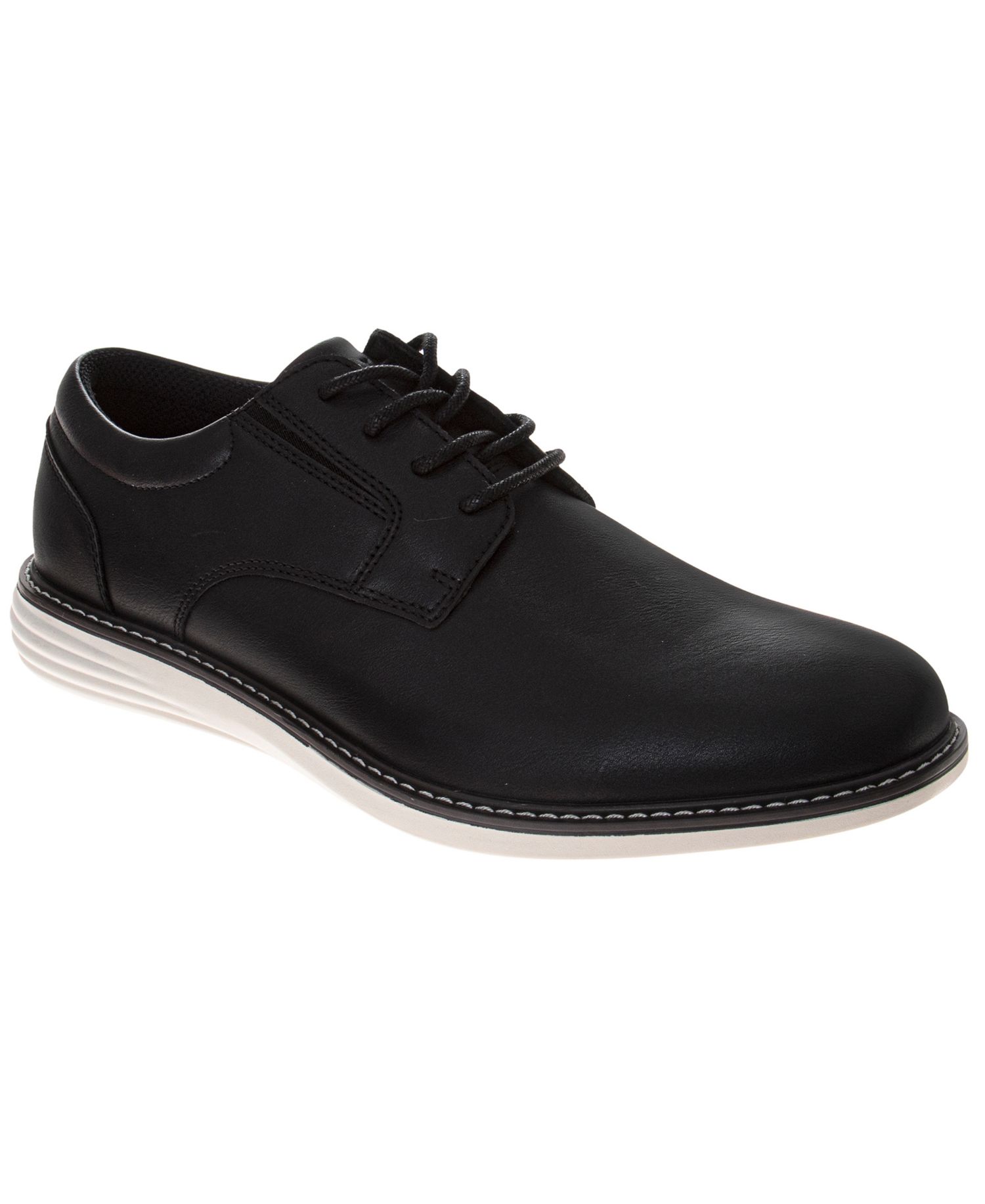 Men's Casual Plain Toe Faux Leather Oxford Shoes