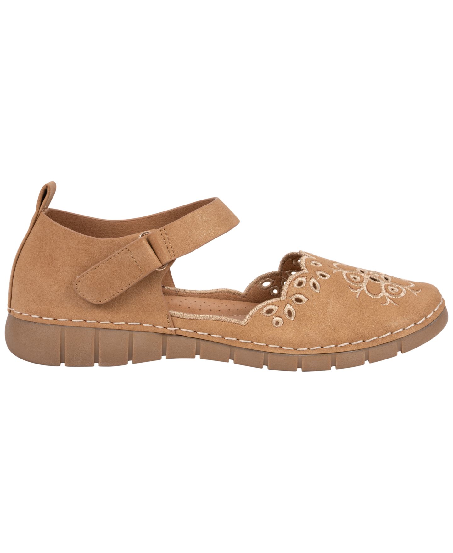Женские туфли Мэри Джейн GC Shoes Gabris с цветочной вышивкой, цвет: Натуральный — фото 2