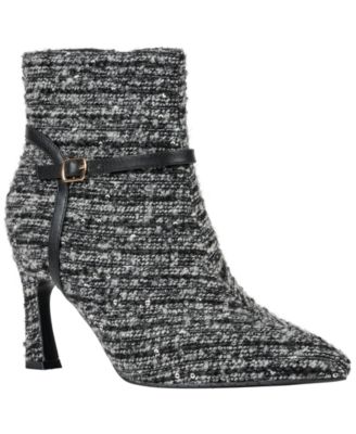 Women's Ozzie Pointed-Toe Buckle-Strap Stiletto Heel Bootie