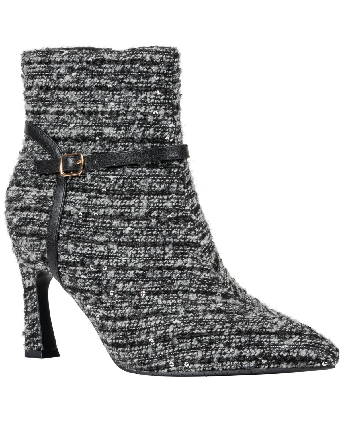 Gc Shoes Women's Ozzie Pointed-Toe Buckle-Strap Stiletto Heel Bootie