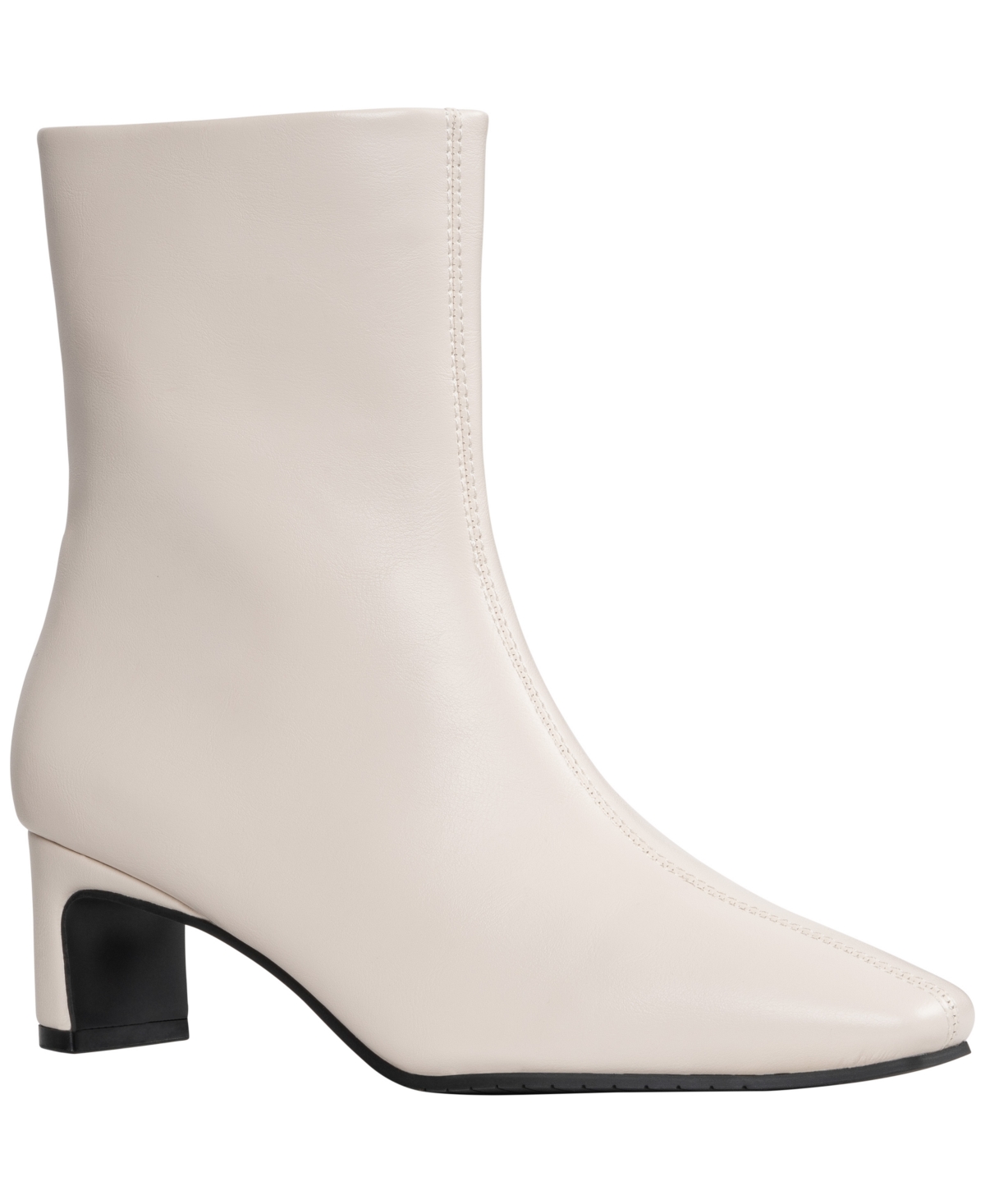 Gc Shoes Women's Larsa Block-Heel Square-Toe Faux Leather Ankle Boots