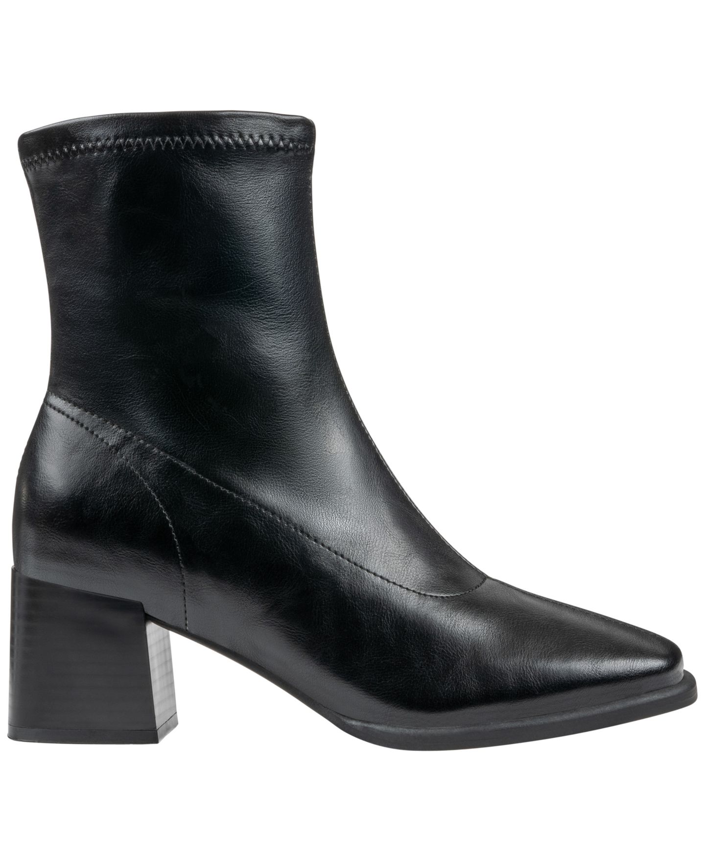 Женские ботинки GC Shoes Memphis Square Toe Block Heel Booties, цвет: Чёрный — фото 2