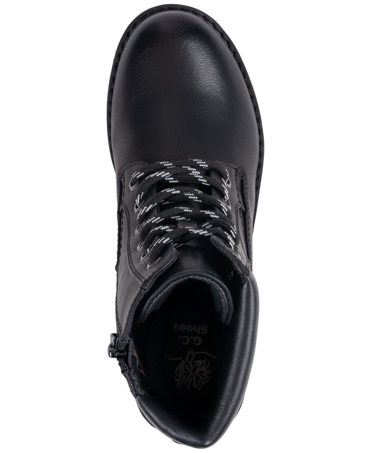 Женские ботильоны GC Shoes Mara на шнуровке с рифлёной подошвой, цвет: Чёрный — фото 4