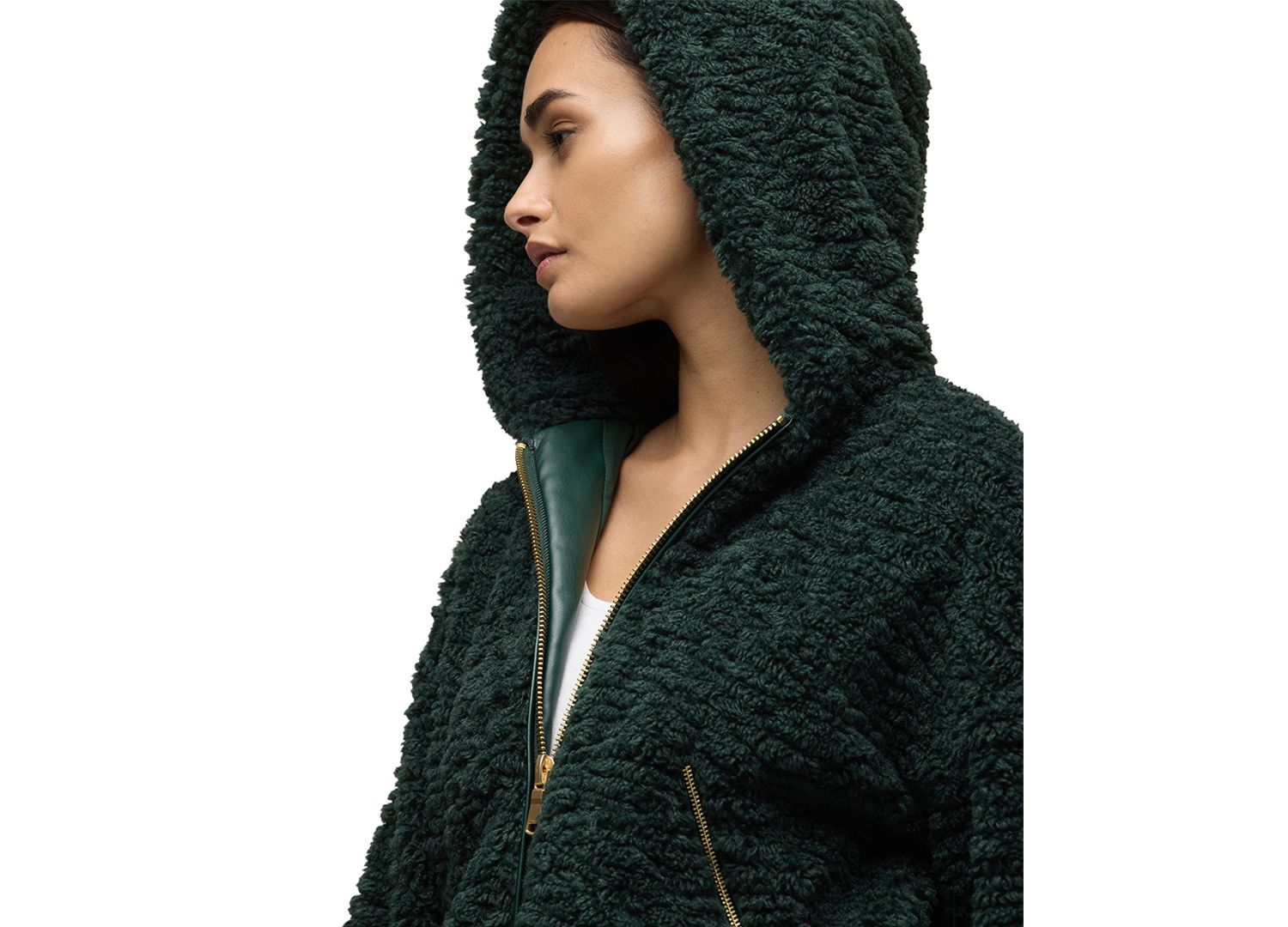 Women's Hooded Sherpa Jacket