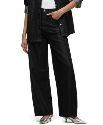 Women's Bailey High-Rise Barrel Wide-Leg Denim Jeans