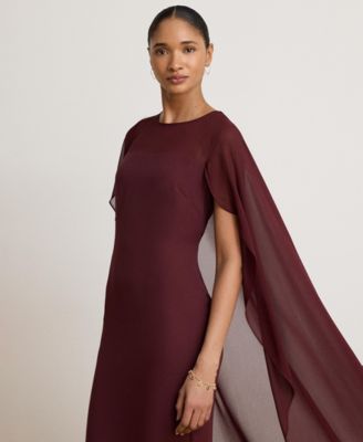 macys ralph lauren dresses Women's Red Color:Y25-6 Blush Smoke Emerald green bodycon dress! detail-lace-trim Georgette gown