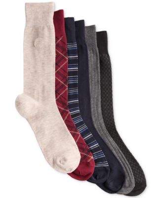 Men's Holiday Stretch Crew Socks, 6-Pack