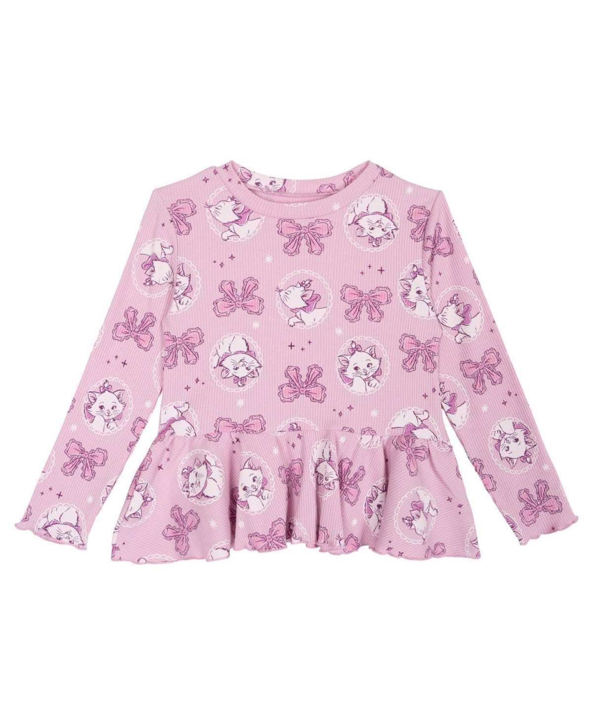 The Aristocats Marie Girls' Ribbed Long Sleeve Tee and Pants Set