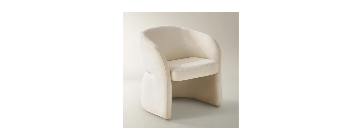 Z Gallerie Sierra Velvet Chair - Oatmeal