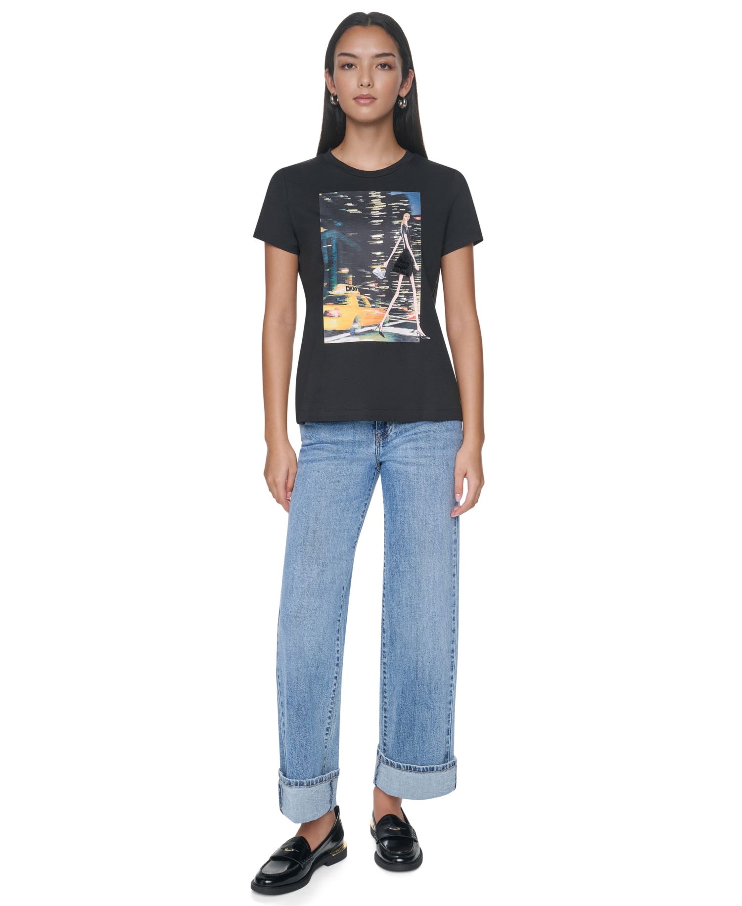 Women's NYC Nights Short-Sleeve Crewneck T-Shirt