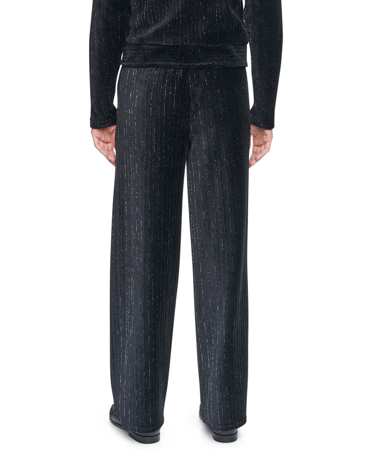 Women's Long-Sleeve Lurex Velvet Jacket