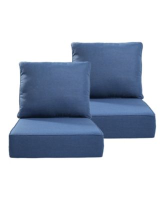 24-in x 24-in 2 -Piece Deep seat patio chair cushion