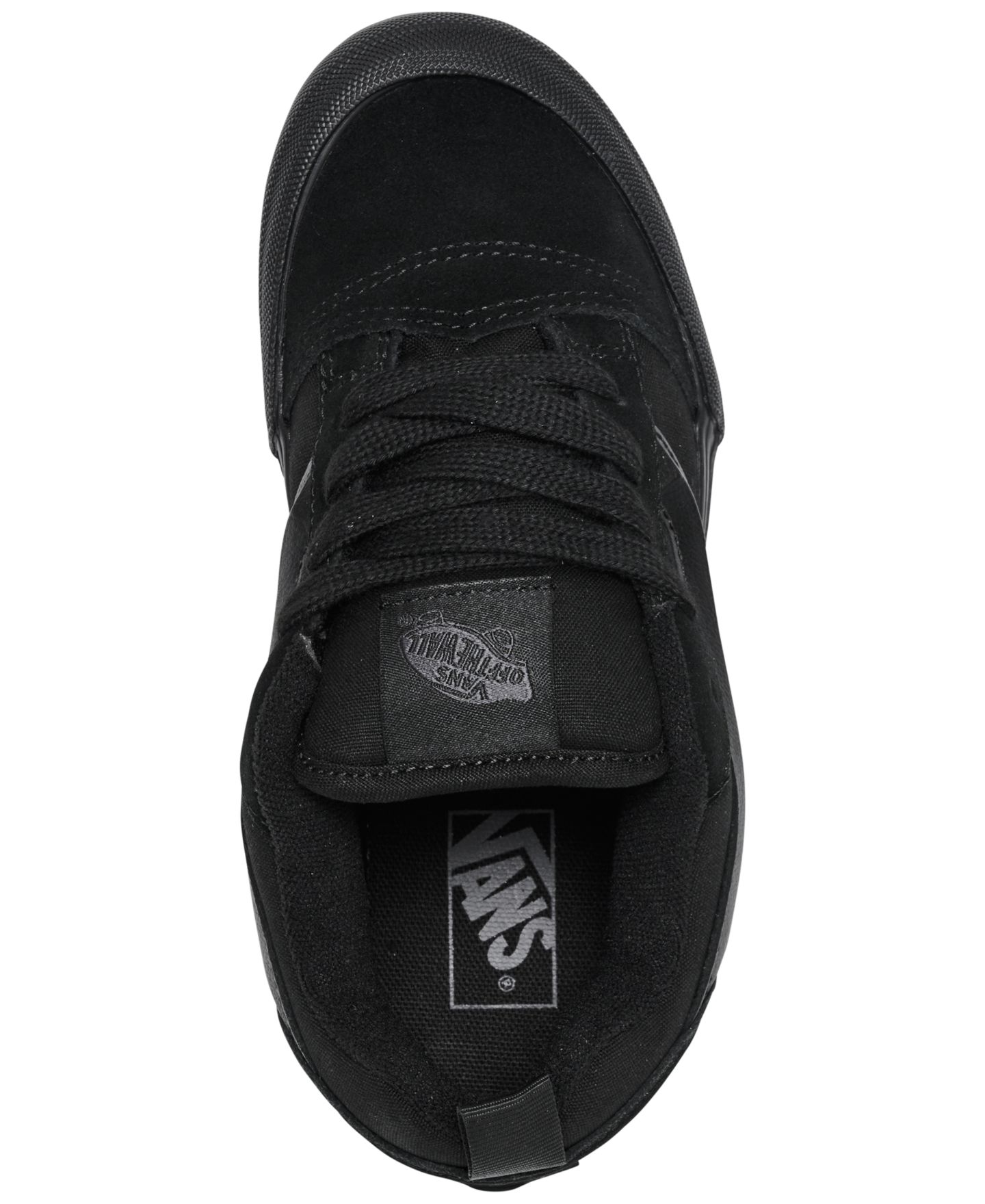 Детские кроссовки Vans Little Boys' and Girls' Knu Skool Low-Top, цвет: Чёрный — фото 5